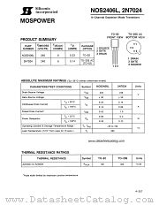 NOS2406L datasheet pdf Siliconix