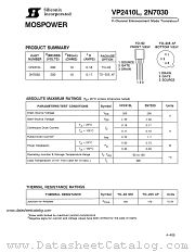 VP2410L datasheet pdf Siliconix