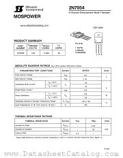 2N7054 datasheet pdf Siliconix