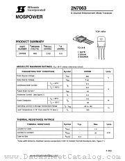 2N7063 datasheet pdf Siliconix