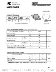 BUZ23 datasheet pdf Siliconix