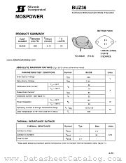 BUZ36 datasheet pdf Siliconix