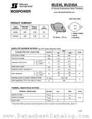 BUZ45 datasheet pdf Siliconix