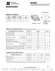 BUZ64 datasheet pdf Siliconix