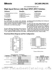 JM38510/11108BEA datasheet pdf Siliconix