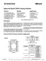 DG202B datasheet pdf Siliconix