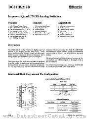 DG211BDJ datasheet pdf Siliconix