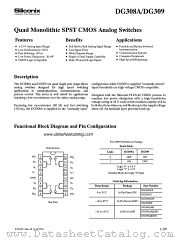 DG308AAK/883 datasheet pdf Siliconix