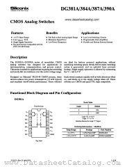 DG387AAK/883 datasheet pdf Siliconix