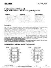 DG409AK/883 datasheet pdf Siliconix