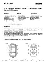 DG458AK/883 datasheet pdf Siliconix