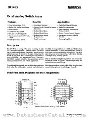 DG485AZ/883 datasheet pdf Siliconix