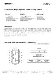 DG5143CJ datasheet pdf Siliconix