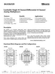 DG528AK/883 datasheet pdf Siliconix