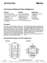 DG534ADJ datasheet pdf Siliconix