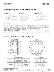 DG601 datasheet pdf Siliconix