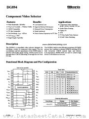 DG894DW datasheet pdf Siliconix