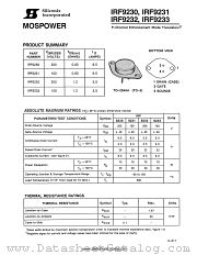 IRF9233 datasheet pdf Siliconix