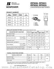 IRF9531 datasheet pdf Siliconix