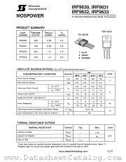 IRF9631 datasheet pdf Siliconix