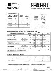 IRFF211 datasheet pdf Siliconix