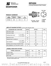 IRFH250 datasheet pdf Siliconix