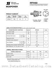 IRFH450 datasheet pdf Siliconix