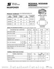 MOD500A datasheet pdf Siliconix