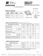 SMM9P15 datasheet pdf Siliconix