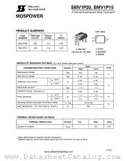 SMV1P20 datasheet pdf Siliconix