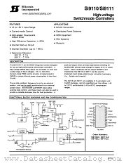Si9111 datasheet pdf Siliconix