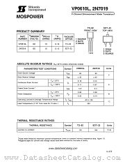 2N7019 datasheet pdf Siliconix