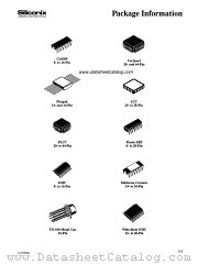 PACKAGE INFORMATION datasheet pdf Siliconix