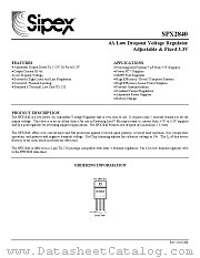 SPX2840AU datasheet pdf Sipex Corporation