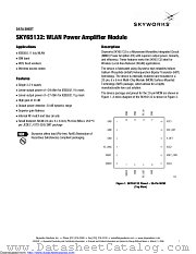 SKY65132-21 datasheet pdf Skyworks Solutions