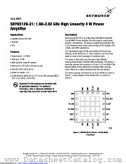 SKY65129-21 datasheet pdf Skyworks Solutions