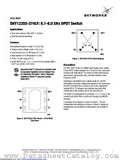 SKY13355-374LF datasheet pdf Skyworks Solutions