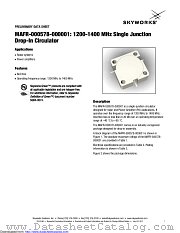 MAFR-000578-000001 datasheet pdf Skyworks Solutions