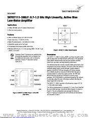 SKY67111-396LF datasheet pdf Skyworks Solutions