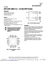 SKY13397-388LF datasheet pdf Skyworks Solutions