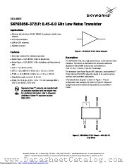 SKY65050-372LF datasheet pdf Skyworks Solutions