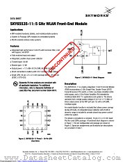 SKY65535-11 datasheet pdf Skyworks Solutions