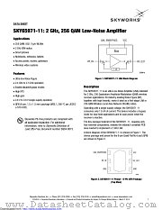 SKY65971-11 datasheet pdf Skyworks Solutions