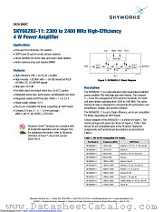 SKY66292-11 datasheet pdf Skyworks Solutions