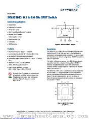 SKYA21013 datasheet pdf Skyworks Solutions