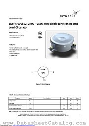 SKYFR-000892 datasheet pdf Skyworks Solutions