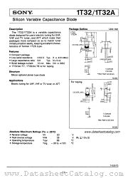 1T32A datasheet pdf SONY