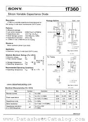 1T360 datasheet pdf SONY