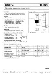 1T364 datasheet pdf SONY