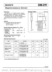 DM-211 datasheet pdf SONY